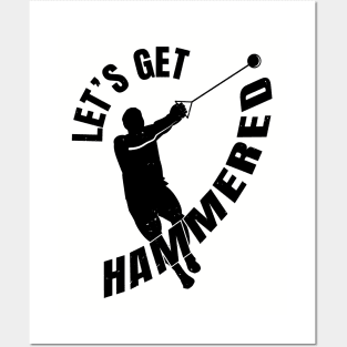 Hammer Throw Get Hammered Athlete Gift Posters and Art